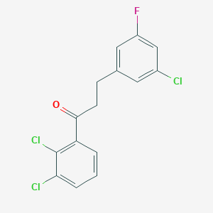 3-(3-Chloro-5-fluorophenyl)-2',3'-dichloropropiophenone