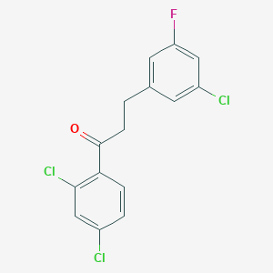 3-(3-Chloro-5-fluorophenyl)-2',4'-dichloropropiophenone