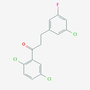 3-(3-Chloro-5-fluorophenyl)-2',5'-dichloropropiophenone