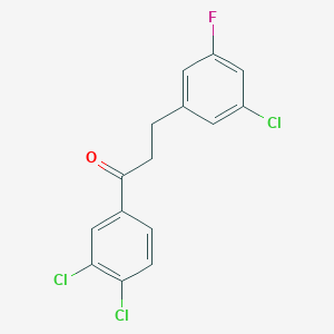 3-(3-Chloro-5-fluorophenyl)-3',4'-dichloropropiophenone