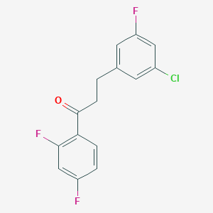 3-(3-Chloro-5-fluorophenyl)-2',4'-difluoropropiophenone