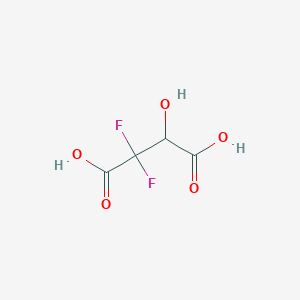 molecular formula C4H4F2O5 B13279121 2,2-Difluoro-3-hydroxybutanedioic acid 