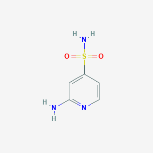 molecular formula C5H7N3O2S B13279136 2-Aminopyridine-4-sulfonamide 