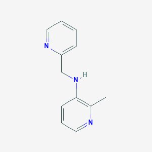molecular formula C12H13N3 B13279165 2-Methyl-N-(pyridin-2-ylmethyl)pyridin-3-amine 