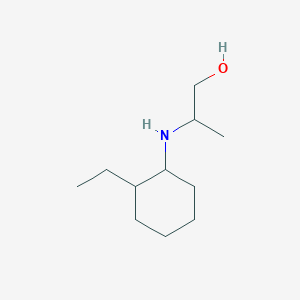 molecular formula C11H23NO B13279213 2-[(2-Ethylcyclohexyl)amino]propan-1-ol 