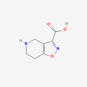 molecular formula C7H8N2O3 B13279263 4H,5H,6H,7H-[1,2]Oxazolo[4,5-c]pyridine-3-carboxylic acid 