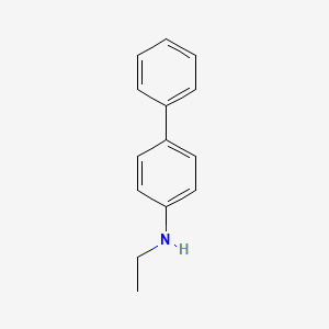 molecular formula C14H15N B13279268 N-ethyl-4-phenylaniline CAS No. 68254-66-0