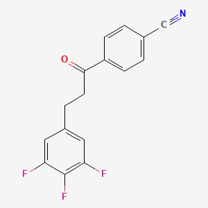 4'-Cyano-3-(3,4,5-trifluorophenyl)propiophenone