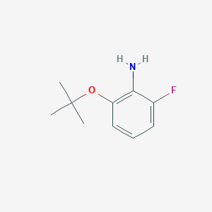 molecular formula C10H14FNO B13279284 2-(Tert-butoxy)-6-fluoroaniline 