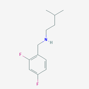 molecular formula C12H17F2N B13279326 [(2,4-Difluorophenyl)methyl](3-methylbutyl)amine 