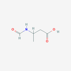 molecular formula C5H9NO3 B13279368 3-Formamidobutanoic acid 