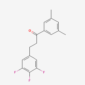 3',5'-Dimethyl-3-(3,4,5-trifluorophenyl)propiophenone