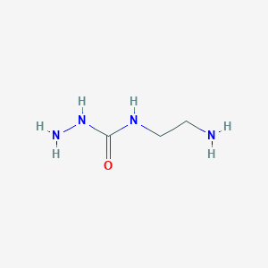 molecular formula C3H10N4O B13279390 3-Amino-1-(2-aminoethyl)urea 