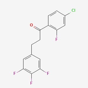 4'-Chloro-2'-fluoro-3-(3,4,5-trifluorophenyl)propiophenone