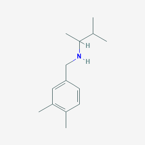 molecular formula C14H23N B13279496 [(3,4-Dimethylphenyl)methyl](3-methylbutan-2-yl)amine 