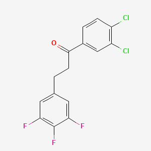 3',4'-Dichloro-3-(3,4,5-trifluorophenyl)propiophenone