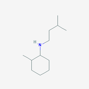 molecular formula C12H25N B13279523 2-methyl-N-(3-methylbutyl)cyclohexan-1-amine 