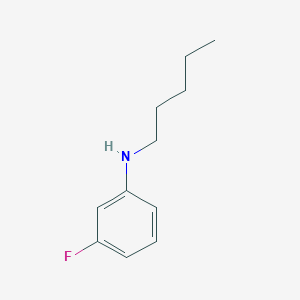 molecular formula C11H16FN B13279606 3-fluoro-N-pentylaniline 