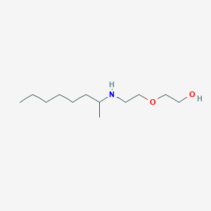 molecular formula C12H27NO2 B13279607 2-{2-[(Octan-2-yl)amino]ethoxy}ethan-1-ol 