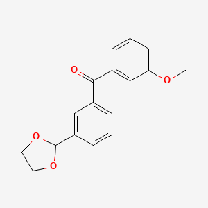 3-(1,3-Dioxolan-2-YL)-3'-methoxybenzophenone