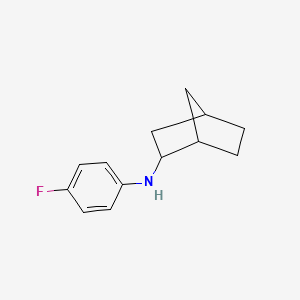 molecular formula C13H16FN B13279636 N-(4-Fluorophenyl)bicyclo[2.2.1]heptan-2-amine 