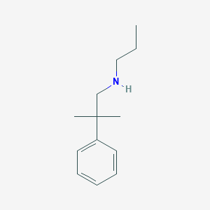 molecular formula C13H21N B13279649 (2-Methyl-2-phenylpropyl)(propyl)amine 