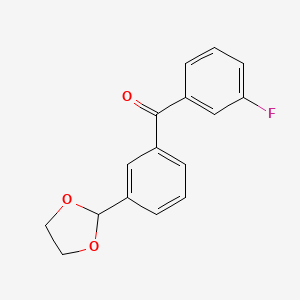 3-(1,3-Dioxolan-2-YL)-3'-fluorobenzophenone