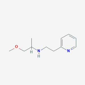 molecular formula C11H18N2O B13279663 (1-Methoxypropan-2-yl)[2-(pyridin-2-yl)ethyl]amine 