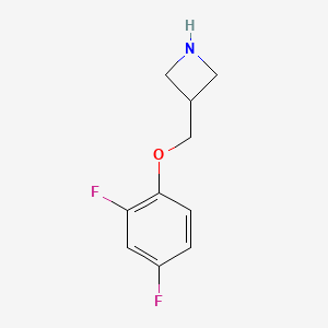 molecular formula C10H11F2NO B13279702 3-(2,4-Difluoro-phenoxymethyl)-azetidine 