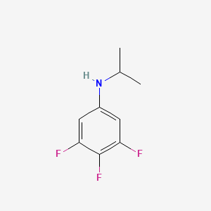molecular formula C9H10F3N B13279718 3,4,5-trifluoro-N-(propan-2-yl)aniline 