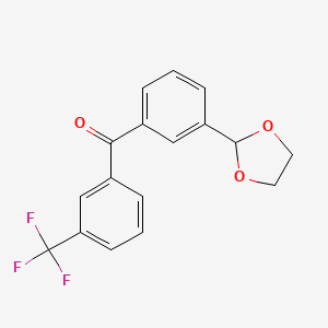 3-(1,3-Dioxolan-2-YL)-3'-trifluoromethylbenzophenone
