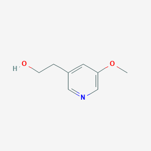 molecular formula C8H11NO2 B13279733 2-(5-Methoxypyridin-3-yl)ethan-1-ol 