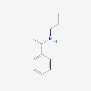 molecular formula C12H17N B13279756 (1-Phenylpropyl)(prop-2-EN-1-YL)amine 