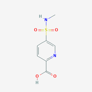 molecular formula C7H8N2O4S B13279764 5-(Methylsulfamoyl)pyridine-2-carboxylic acid 