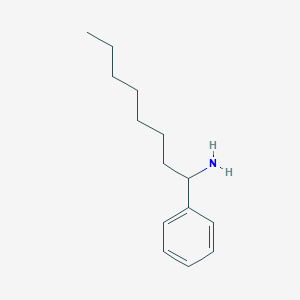 molecular formula C14H23N B13279779 1-Phenyloctan-1-amine 