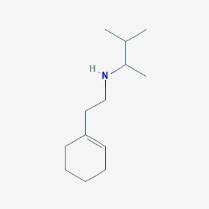 molecular formula C13H25N B13279802 [2-(Cyclohex-1-en-1-yl)ethyl](3-methylbutan-2-yl)amine 