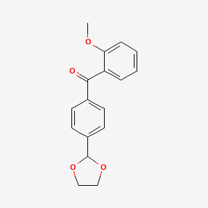 4'-(1,3-Dioxolan-2-YL)-2-methoxybenzophenone