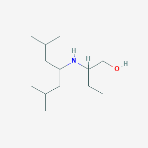 molecular formula C13H29NO B13279869 2-[(2,6-Dimethylheptan-4-yl)amino]butan-1-ol 