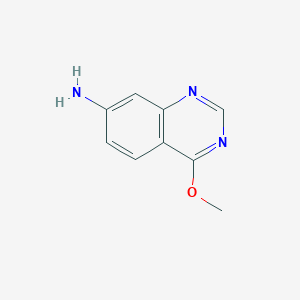 molecular formula C9H9N3O B13279880 4-Methoxyquinazolin-7-amine 
