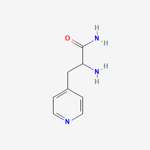 molecular formula C8H11N3O B13279896 2-Amino-3-(pyridin-4-YL)propanamide 