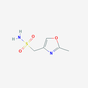 molecular formula C5H8N2O3S B13279901 (2-Methyl-1,3-oxazol-4-yl)methanesulfonamide 