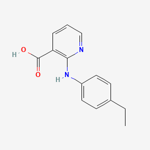 molecular formula C14H14N2O2 B1327998 2-[(4-Ethylphenyl)amino]nicotinic acid CAS No. 55285-32-0