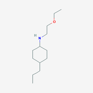 molecular formula C13H27NO B13279989 N-(2-ethoxyethyl)-4-propylcyclohexan-1-amine 