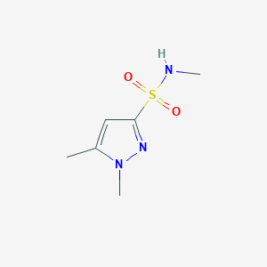 molecular formula C6H11N3O2S B13280032 N,1,5-Trimethyl-1H-pyrazole-3-sulfonamide 