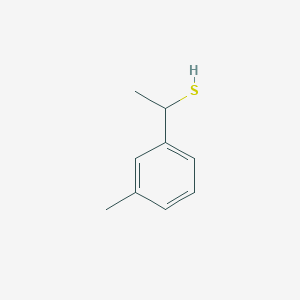 molecular formula C9H12S B13280043 1-(3-Methylphenyl)ethane-1-thiol 