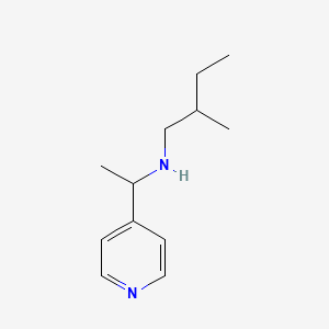 molecular formula C12H20N2 B13280086 (2-Methylbutyl)[1-(pyridin-4-yl)ethyl]amine 