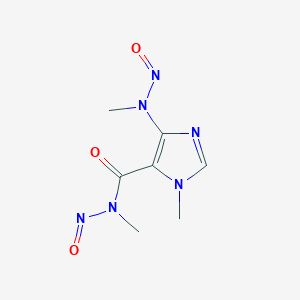 molecular formula C7H10N6O3 B132801 Dinitrosocaffeidine CAS No. 145438-97-7
