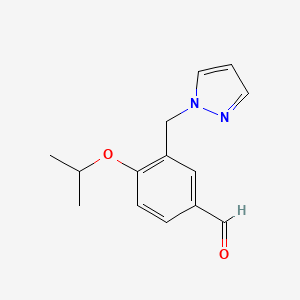 4-Isopropoxy-3-pyrazol-1-ylmethyl-benzaldehyde