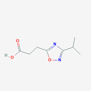 3-(3-Isopropyl-[1,2,4]oxadiazol-5-yl)-propionic acid
