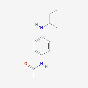 molecular formula C12H18N2O B13280197 N-(4-(sec-butylamino)phenyl)acetamide 